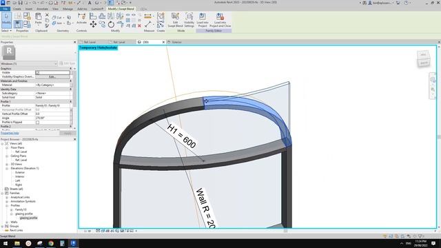 Revit Exercise (Day 889) Add Offset Parameter to the Curved Arch Window Family смотреть онлайн