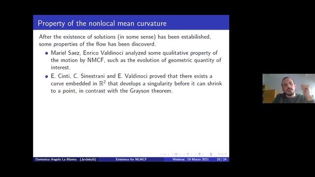 Domenico La Manna: Fractional Mean Curvature Flow смотреть онлайн