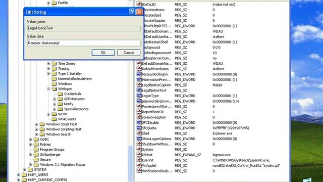 Windows XP - Edycja rejestru. смотреть онлайн