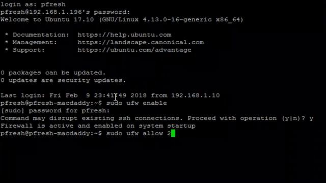 Putty SSH not connecting to Ubuntu from Windows UFW uncomplicated tefirewall смотреть онлайн