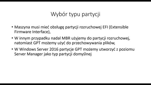 #4 - Partycje MBR vs GPT - Windows Server 2016 (Egzamin 70-740) | Tutorial PL смотреть онлайн