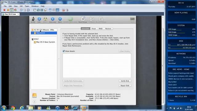 Tutorial How To Install Mac OS X Lion 10 7 Retail On Windows PC Using VMware And Bootable iso Yo смотреть онлайн