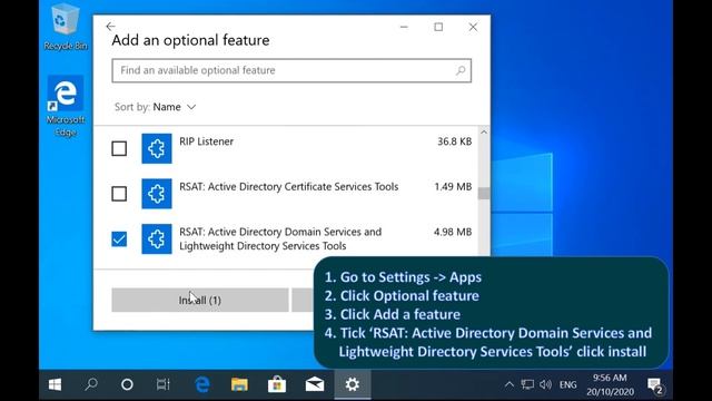 Install Active Directory Users And Computers (ADUC) on Windows 10 - GUI смотреть онлайн