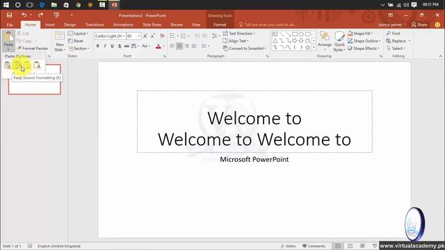 Microsoft PowerPoint 2016 | Clipboard, Cut, Copy, Paste, change Format | Lesson 02 смотреть онлайн
