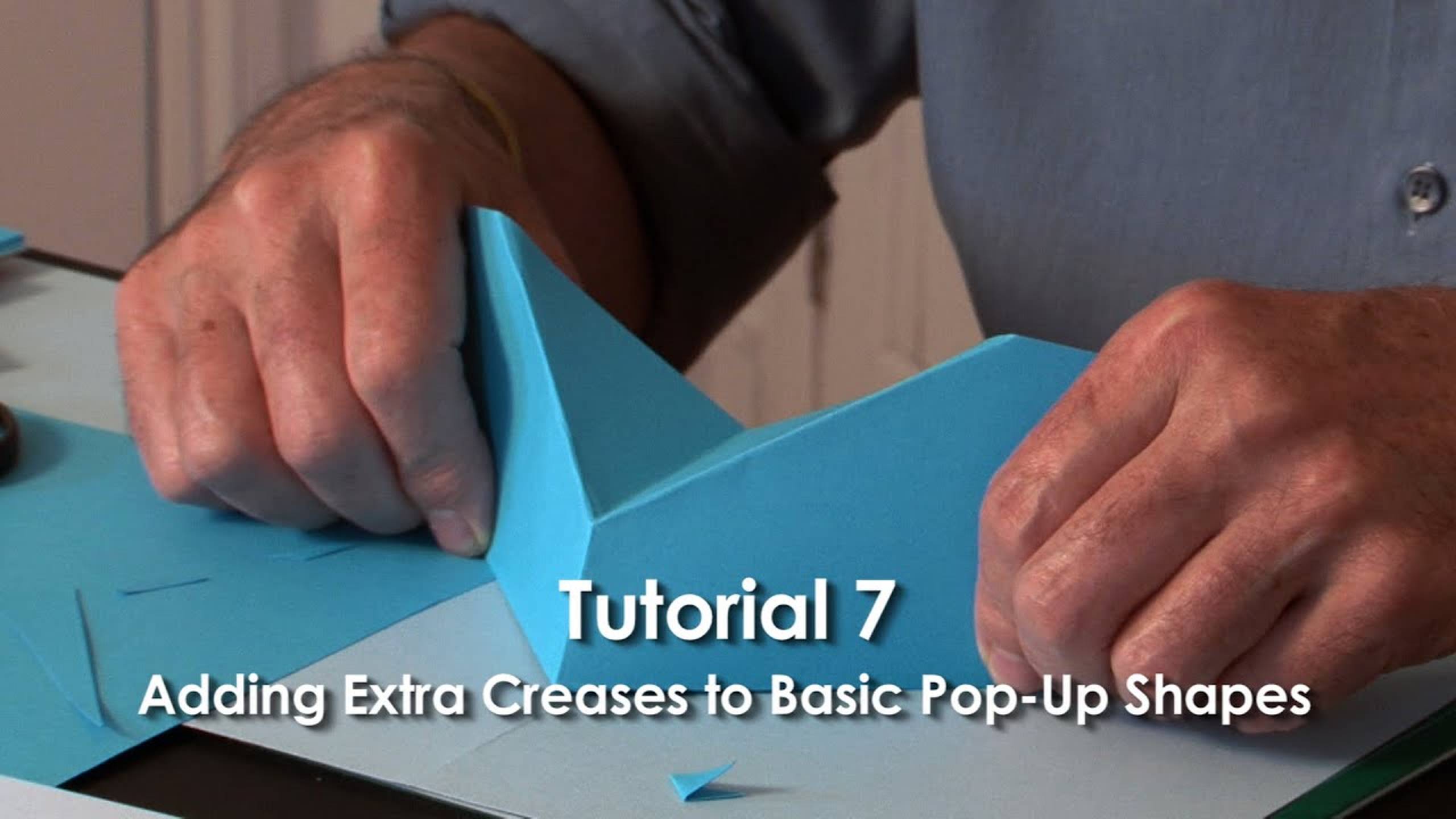 Pop-Up Tutorial 7 - Adding Extra Creases to Basic Pop-Up Shapes - Part 1 смотреть онлайн