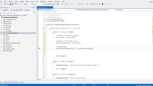 Simple steps on SFTP download file on FTP Server in C# app using Ultimate FTP library смотреть онлайн