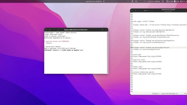 OPENSUSE TUMBLEWEED ( GNOME ) PERSONALIZAÇÃO - CONFIGURAÇÃO - EXTENSÕES - INSTALAÇÃO DE PROGRAMAS смотреть онлайн