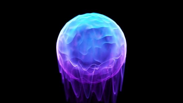 4K Visual & Ambient Music Immersion | 1 Hour Deep Relaxation Ambient Visual Loop | Melting Sphere смотреть онлайн