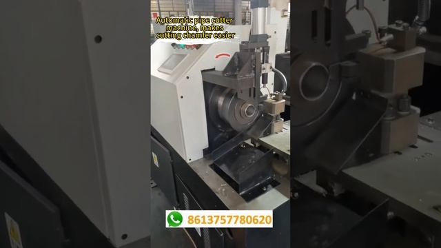 Automatic pipe cutter machine, makes cutting chamfer easier смотреть онлайн