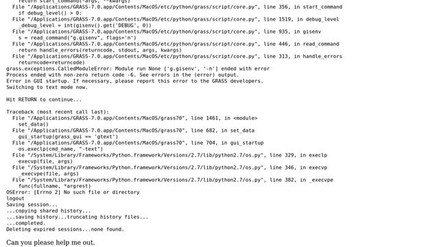 GIS: Installing GRASS on Mac OS? смотреть онлайн