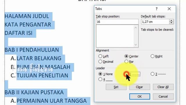 DAFTAR ISI PAKAI TITIK TITIK OTOMATIS DI MS. WORD | LURUS DAN RAPI смотреть онлайн