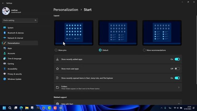 วิธีการตั้งค่า start menu ของ Windows 11 22H2 смотреть онлайн