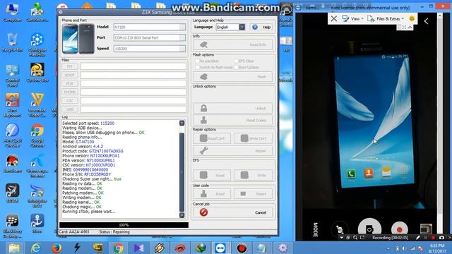 samsung Note 2 N7100 Emergency call only ( solved ) смотреть онлайн