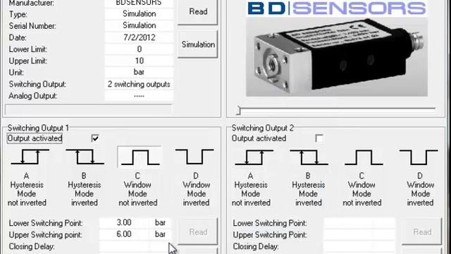 DS6 Pressure switch - Setting to Window mode смотреть онлайн
