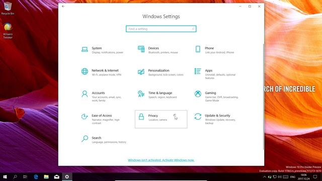 Disable Timeline in Windows 10 Insider Preview Build 17063 смотреть онлайн