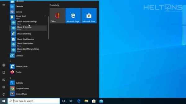 How to Uninstall that Windows 7 Start Menu Look from Classic Shell in Windows 10