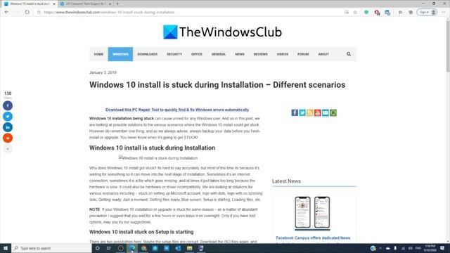 Windows 10 install is stuck during Installation смотреть онлайн