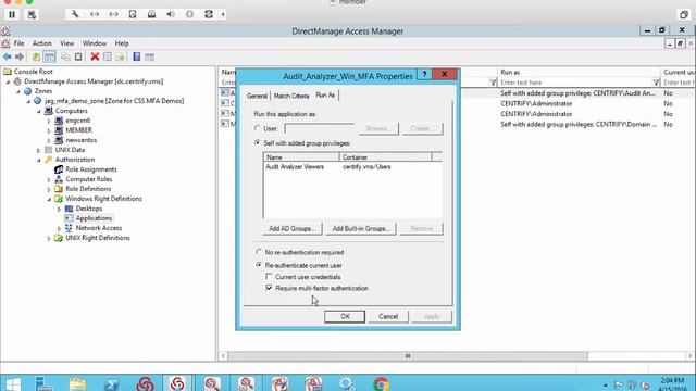 MFA for Windows Privilege Elevation with Centrify Server Suite and Centrify Privilege Service смотреть онлайн