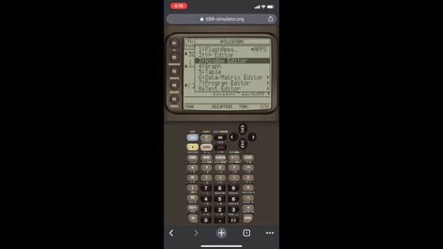 TI-89 Simulator Tutorial смотреть онлайн