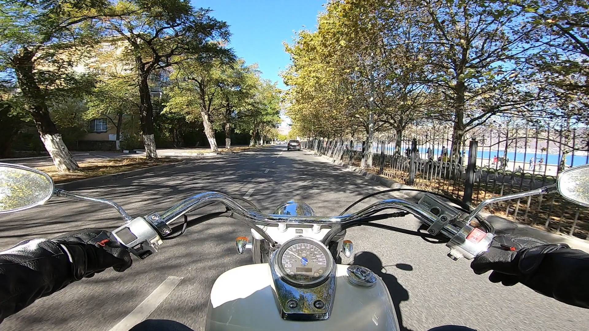 Езда на мотоцикле Honda Shadow Aero 750 #21|| Дневная поездка