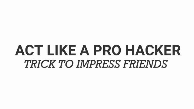 5 CMD COMMANDS TO BECOME ETHICAL HACKER FELL AND IMPRESS YOUR FRIENDS смотреть онлайн