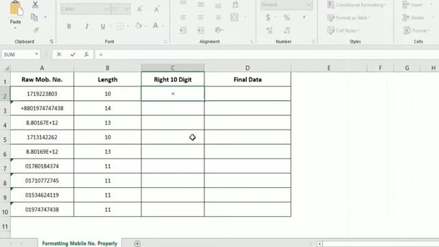 Formatting Mobile Number with country code from raw contact list for SMS marketing смотреть онлайн