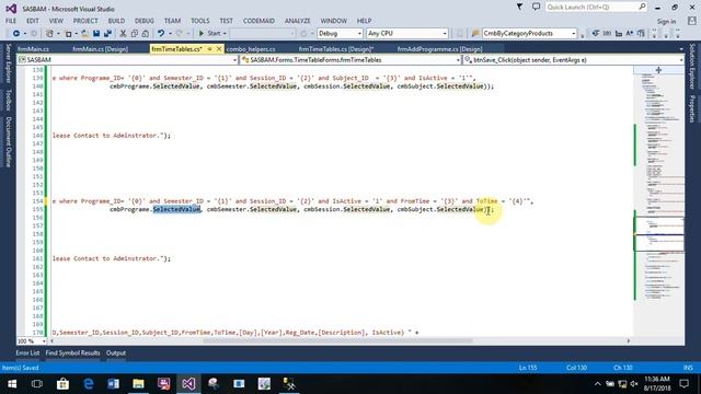 Attendance System By Using Finger Print Machine Part 48 Time Table Form in C# C Sharp смотреть онлайн