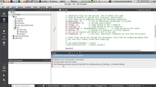 OpenFrameworks Qt Creator boost issues смотреть онлайн