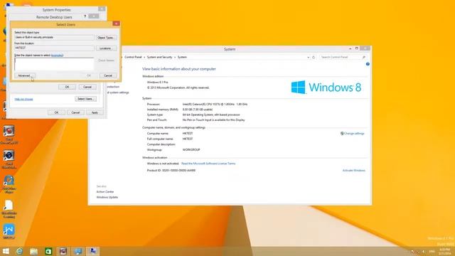 Thin Client Login WIN8 Setup смотреть онлайн