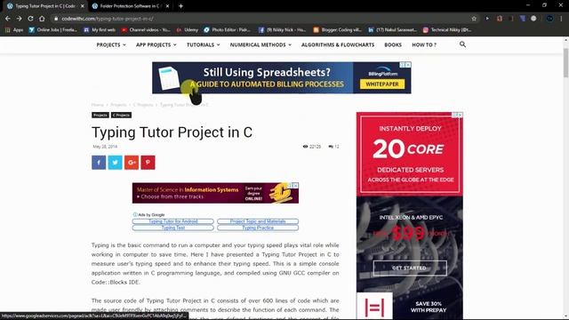 Project #01 Create Typing tutor software in C language. смотреть онлайн