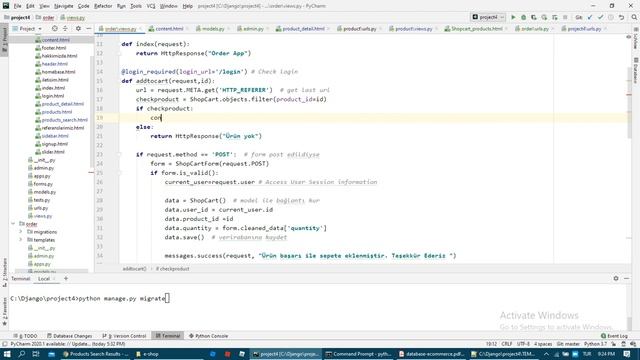 28 Django E Ticaret Sepete Ürün ekleme listeleme silme Işlemleri смотреть онлайн