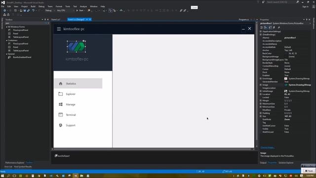 Droid PC Modern FLat UI - Bunifu UI 1.5.3 - Winforms смотреть онлайн