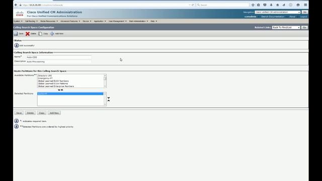 Configuring CUCM - Base Configuration