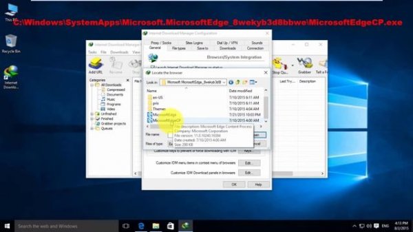 how to add idm iternet download manager to microsoft edge
