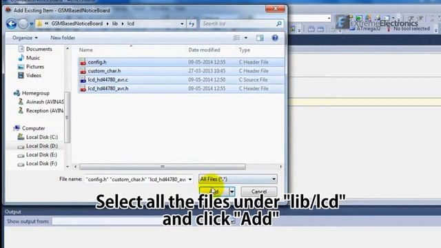 Compiling Project using Atmel Studio 6 (GSM Connected Notice Board) смотреть онлайн