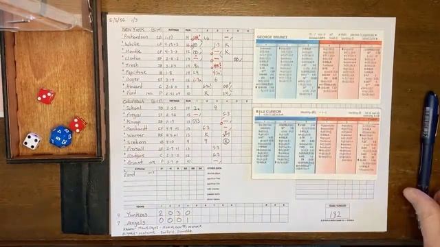 Strat-O-Matic Baseball: New York @ California 5/6/1966 смотреть онлайн