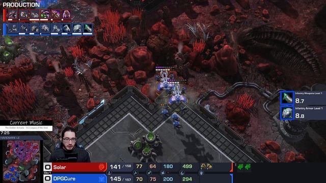A Surprising BUNKER RUSH! (Cure vs Solar) | StarCraft 2 SC2 Professional Game Pro TvZ ZvT Match смотреть онлайн