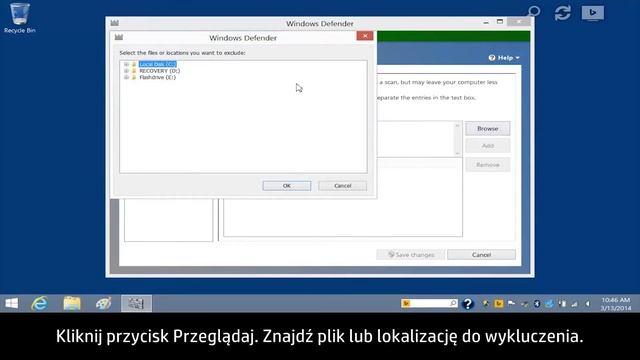 Zapobieganie problemom wywoływanym przez wirusy za pomocą Windows Defender w Windows 8 смотреть онлайн