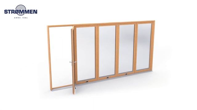 Timber Bi-Folding Doors | Up to 6 meters | Strømmen Group смотреть онлайн