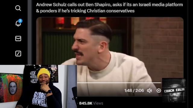Andrew Schulz CALLS OUT Ben Shapiro and Accuses The Daily Wire of Being Israeli Media смотреть онлайн
