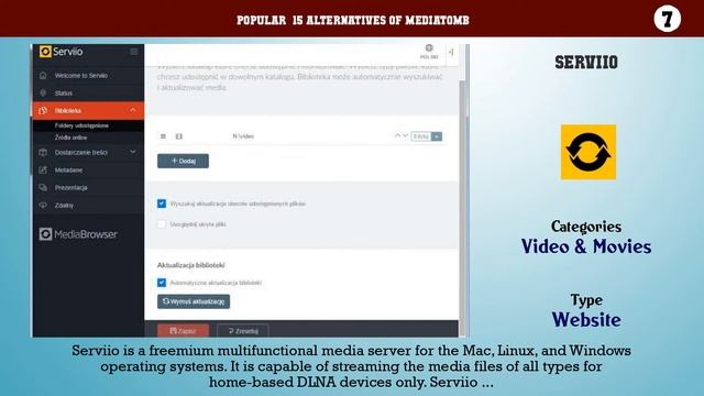 MediaTomb | Top 15 Alternatives of MediaTomb смотреть онлайн
