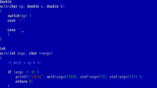 Write your own math program for FreeDOS смотреть онлайн