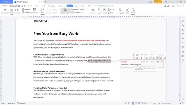 WPS Office Word How To Accept All Change Tutorial смотреть онлайн