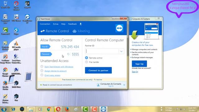 HOW TO DOWNLOAD, INSTALL AND CREATE AN ACCOUNT ON TEAM VIEWER. смотреть онлайн