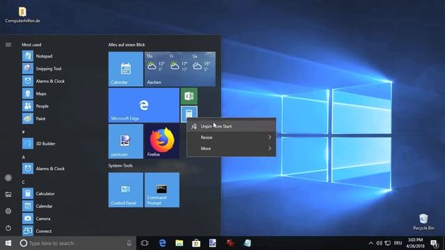 Customize your Windows 10 Start Menu! смотреть онлайн