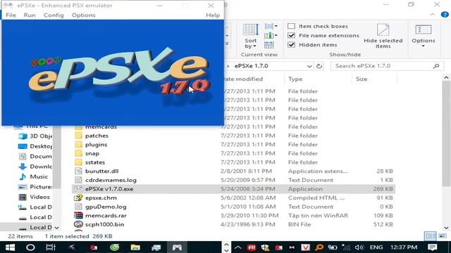 Windows 10 Giả Lập Play Station 1 & Fix lỗi ePSXe 1.7.0 Missing render - texture extension! No pixe смотреть онлайн