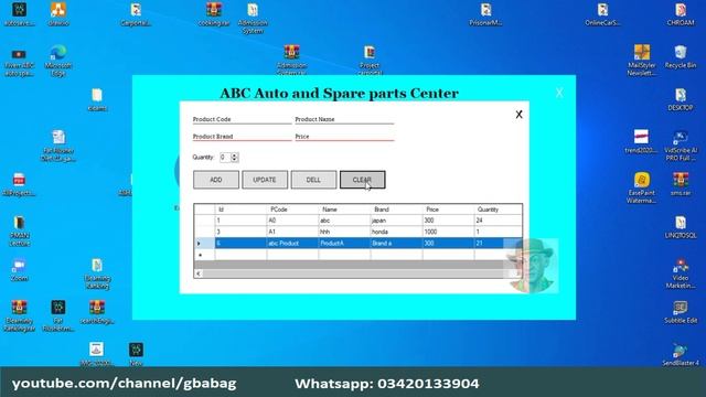 Auto spare parts and Workshop system c#.NET Window form application Modern Design смотреть онлайн