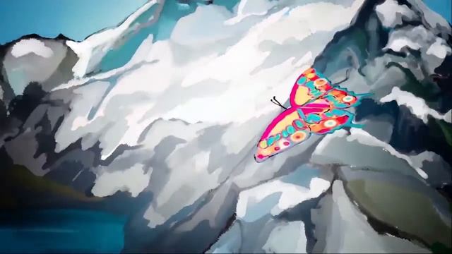 Цветок и бабочка смотреть онлайн