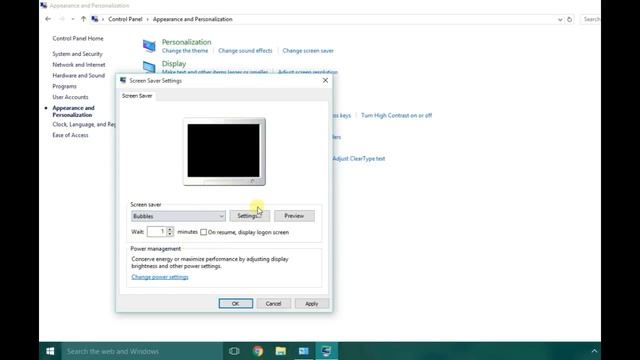 How to enable and disable Screen saver in Windows 10 смотреть онлайн