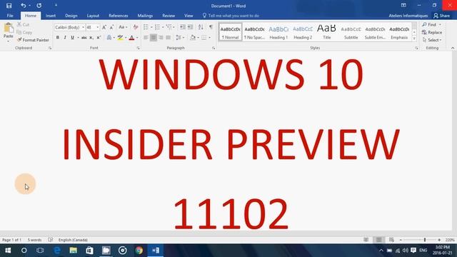 Windows 10 Insider Preview 11102 now available for download anuary 21st 2016 смотреть онлайн